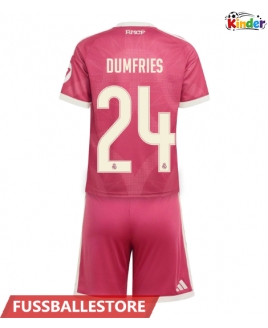 Günstige Real Madrid Denzel Dumfries #24 3rd trikot Kinder 2026-27 Kurzarm (+ Kurze Hosen)